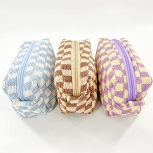 Checkerboard Cosmetic Pouch