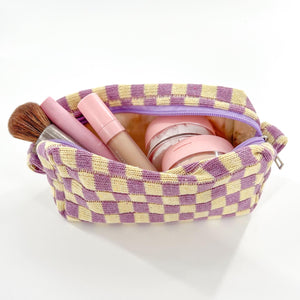 Checkerboard Cosmetic Pouch