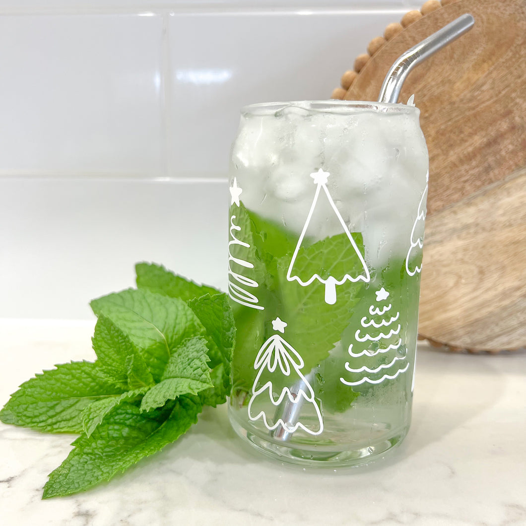 Christmas Tree Glass Cup